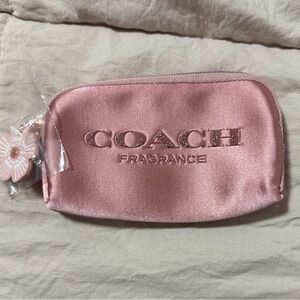 COACH 💕 NWOT Cosmetic Bag in Pink Satin NO CALLOUTS